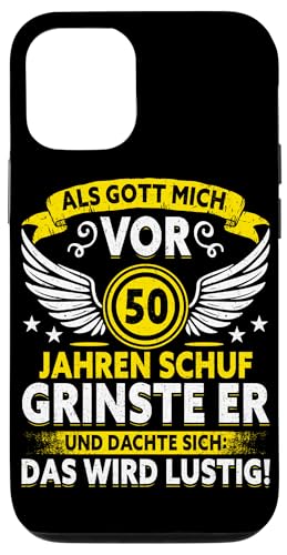 Als Gott mich vor 50 Jahren schuf 50. Geburtstagsfeier Hülle für iPhone 12/12 Pro Als Gott mich vor 50 Jahren schuf 50. Geburtstagsfeier Hülle für iPhone 12/12 Pro von Feier Party 50. Geburtstag Feiern Männer
