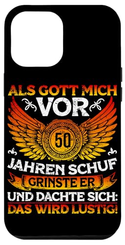 Als Gott mich vor 50 Jahren schuf 50. Geburtstagsfeier Hülle für iPhone 12 Pro Max Als Gott mich vor 50 Jahren schuf 50. Geburtstagsfeier Hülle für iPhone 12 Pro Max von Feier Party 50. Geburtstag Feiern Männer
