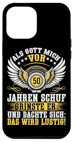 Als Gott mich vor 50 Jahren schuf 50. Geburtstagsfeier Hülle für iPhone 12 Pro Max Als Gott mich vor 50 Jahren schuf 50. Geburtstagsfeier Hülle für iPhone 12 Pro Max von Feier Party 50. Geburtstag Feiern Männer