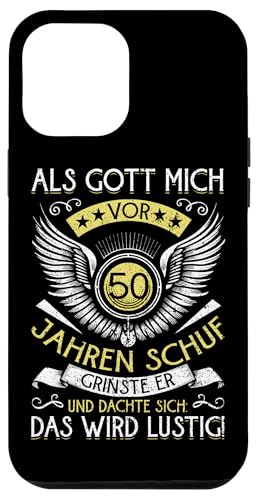 Als Gott mich vor 50 Jahren schuf 50. Geburtstagsfeier Hülle für iPhone 12 Pro Max Als Gott mich vor 50 Jahren schuf 50. Geburtstagsfeier Hülle für iPhone 12 Pro Max von Feier Party 50. Geburtstag Feiern Männer