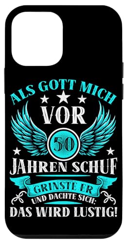 Als Gott mich vor 50 Jahren schuf 50. Geburtstagsfeier Hülle für iPhone 12 mini Als Gott mich vor 50 Jahren schuf 50. Geburtstagsfeier Hülle für iPhone 12 mini von Feier Party 50. Geburtstag Feiern Männer