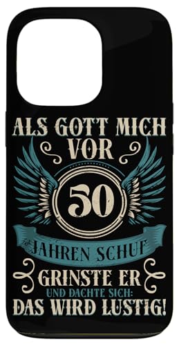 Als Gott mich vor 50 Jahren schuf 50. Geburtstagsfeier Hülle für iPhone 13 Pro Als Gott mich vor 50 Jahren schuf 50. Geburtstagsfeier Hülle für iPhone 13 Pro von Feier Party 50. Geburtstag Feiern Männer