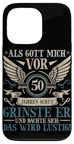 Als Gott mich vor 50 Jahren schuf 50. Geburtstagsfeier Hülle für iPhone 13 Pro Als Gott mich vor 50 Jahren schuf 50. Geburtstagsfeier Hülle für iPhone 13 Pro von Feier Party 50. Geburtstag Feiern Männer