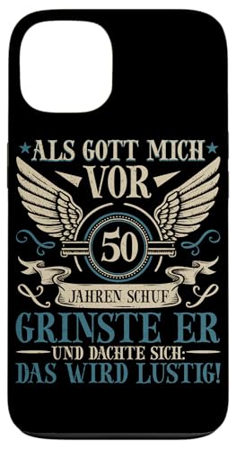 Als Gott mich vor 50 Jahren schuf 50. Geburtstagsfeier Hülle für iPhone 13 Als Gott mich vor 50 Jahren schuf 50. Geburtstagsfeier Hülle für iPhone 13 von Feier Party 50. Geburtstag Feiern Männer