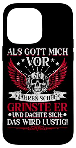 Als Gott mich vor 50 Jahren schuf 50. Geburtstagsfeier Hülle für iPhone 14 Pro Max Als Gott mich vor 50 Jahren schuf 50. Geburtstagsfeier Hülle für iPhone 14 Pro Max von Feier Party 50. Geburtstag Feiern Männer