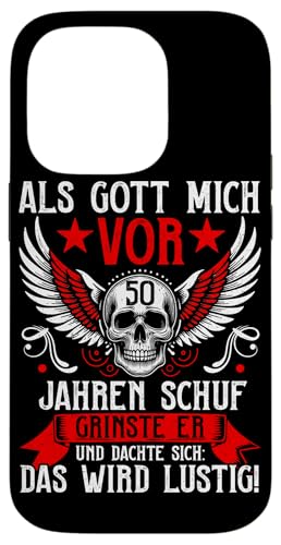 Als Gott mich vor 50 Jahren schuf 50. Geburtstagsfeier Hülle für iPhone 14 Pro Als Gott mich vor 50 Jahren schuf 50. Geburtstagsfeier Hülle für iPhone 14 Pro von Feier Party 50. Geburtstag Feiern Männer