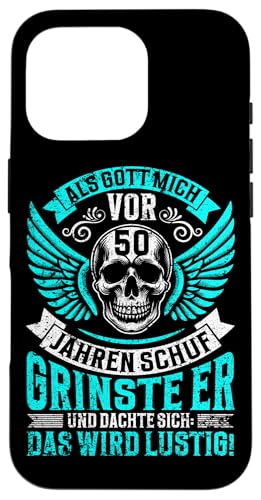 Als Gott mich vor 50 Jahren schuf 50. Geburtstagsfeier Hülle für iPhone 16 Pro Als Gott mich vor 50 Jahren schuf 50. Geburtstagsfeier Hülle für iPhone 16 Pro von Feier Party 50. Geburtstag Feiern Männer