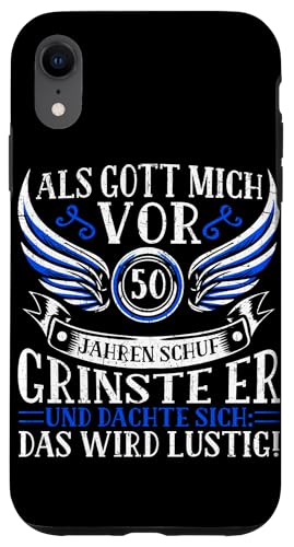 Als Gott mich vor 50 Jahren schuf 50. Geburtstagsfeier Hülle für iPhone XR Als Gott mich vor 50 Jahren schuf 50. Geburtstagsfeier Hülle für iPhone XR von Feier Party 50. Geburtstag Feiern Männer