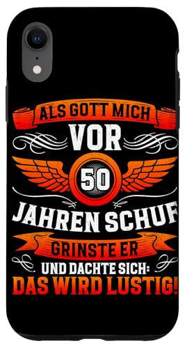 Als Gott mich vor 50 Jahren schuf 50. Geburtstagsfeier Hülle für iPhone XR Als Gott mich vor 50 Jahren schuf 50. Geburtstagsfeier Hülle für iPhone XR von Feier Party 50. Geburtstag Feiern Männer