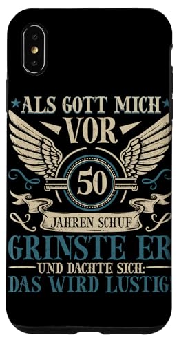 Als Gott mich vor 50 Jahren schuf 50. Geburtstagsfeier Hülle für iPhone XS Max Als Gott mich vor 50 Jahren schuf 50. Geburtstagsfeier Hülle für iPhone XS Max von Feier Party 50. Geburtstag Feiern Männer