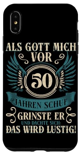 Als Gott mich vor 50 Jahren schuf 50. Geburtstagsfeier Hülle für iPhone XS Max Als Gott mich vor 50 Jahren schuf 50. Geburtstagsfeier Hülle für iPhone XS Max von Feier Party 50. Geburtstag Feiern Männer