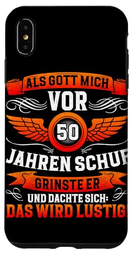 Als Gott mich vor 50 Jahren schuf 50. Geburtstagsfeier Hülle für iPhone XS Max Als Gott mich vor 50 Jahren schuf 50. Geburtstagsfeier Hülle für iPhone XS Max von Feier Party 50. Geburtstag Feiern Männer