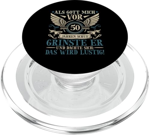 Als Gott mich vor 50 Jahren schuf 50. Geburtstagsfeier PopSockets PopGrip für MagSafe Als Gott mich vor 50 Jahren schuf 50. Geburtstagsfeier PopSockets PopGrip für MagSafe von Feier Party 50. Geburtstag Feiern Männer