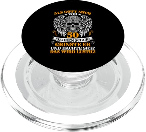 Als Gott mich vor 50 Jahren schuf 50. Geburtstagsfeier PopSockets PopGrip für MagSafe Als Gott mich vor 50 Jahren schuf 50. Geburtstagsfeier PopSockets PopGrip für MagSafe von Feier Party 50. Geburtstag Feiern Männer