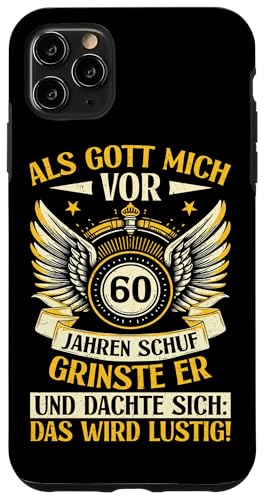 Als Gott mich vor 60 Jahren schuf 60. Geburtstagsfeier Hülle für iPhone 11 Pro Max Als Gott mich vor 60 Jahren schuf 60. Geburtstagsfeier Hülle für iPhone 11 Pro Max von Feier Party 60. Geburtstag Feiern Männer