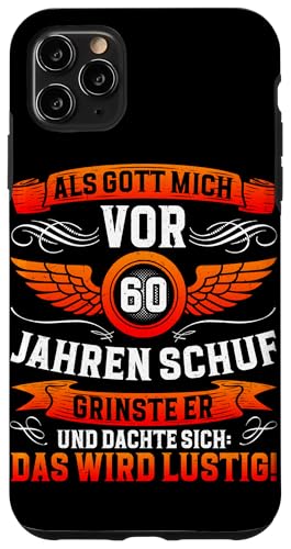 Als Gott mich vor 60 Jahren schuf 60. Geburtstagsfeier Hülle für iPhone 11 Pro Max Als Gott mich vor 60 Jahren schuf 60. Geburtstagsfeier Hülle für iPhone 11 Pro Max von Feier Party 60. Geburtstag Feiern Männer