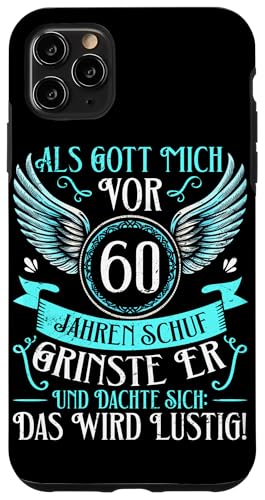 Als Gott mich vor 60 Jahren schuf 60. Geburtstagsfeier Hülle für iPhone 11 Pro Max Als Gott mich vor 60 Jahren schuf 60. Geburtstagsfeier Hülle für iPhone 11 Pro Max von Feier Party 60. Geburtstag Feiern Männer
