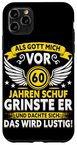 Als Gott mich vor 60 Jahren schuf 60. Geburtstagsfeier Hülle für iPhone 11 Pro Max Als Gott mich vor 60 Jahren schuf 60. Geburtstagsfeier Hülle für iPhone 11 Pro Max von Feier Party 60. Geburtstag Feiern Männer