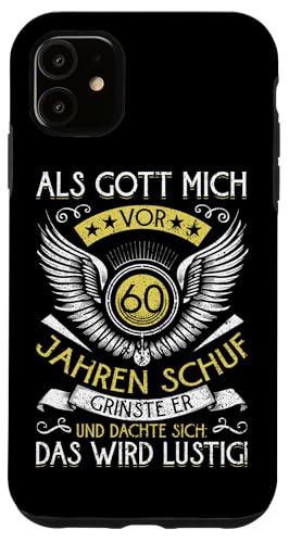Als Gott mich vor 60 Jahren schuf 60. Geburtstagsfeier Hülle für iPhone 11 Als Gott mich vor 60 Jahren schuf 60. Geburtstagsfeier Hülle für iPhone 11 von Feier Party 60. Geburtstag Feiern Männer