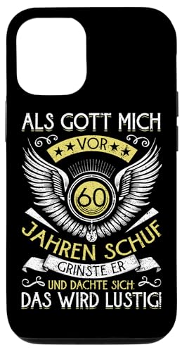Als Gott mich vor 60 Jahren schuf 60. Geburtstagsfeier Hülle für iPhone 12/12 Pro Als Gott mich vor 60 Jahren schuf 60. Geburtstagsfeier Hülle für iPhone 12/12 Pro von Feier Party 60. Geburtstag Feiern Männer