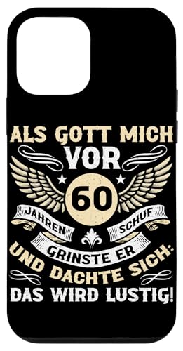 Als Gott mich vor 60 Jahren schuf 60. Geburtstagsfeier Hülle für iPhone 12 mini Als Gott mich vor 60 Jahren schuf 60. Geburtstagsfeier Hülle für iPhone 12 mini von Feier Party 60. Geburtstag Feiern Männer