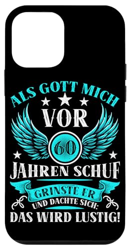 Als Gott mich vor 60 Jahren schuf 60. Geburtstagsfeier Hülle für iPhone 12 mini Als Gott mich vor 60 Jahren schuf 60. Geburtstagsfeier Hülle für iPhone 12 mini von Feier Party 60. Geburtstag Feiern Männer