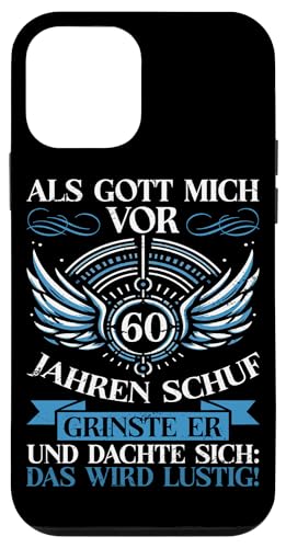 Als Gott mich vor 60 Jahren schuf 60. Geburtstagsfeier Hülle für iPhone 12 mini Als Gott mich vor 60 Jahren schuf 60. Geburtstagsfeier Hülle für iPhone 12 mini von Feier Party 60. Geburtstag Feiern Männer
