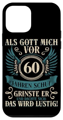 Als Gott mich vor 60 Jahren schuf 60. Geburtstagsfeier Hülle für iPhone 12 mini Als Gott mich vor 60 Jahren schuf 60. Geburtstagsfeier Hülle für iPhone 12 mini von Feier Party 60. Geburtstag Feiern Männer