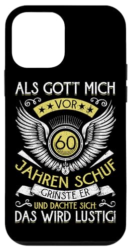Als Gott mich vor 60 Jahren schuf 60. Geburtstagsfeier Hülle für iPhone 12 mini Als Gott mich vor 60 Jahren schuf 60. Geburtstagsfeier Hülle für iPhone 12 mini von Feier Party 60. Geburtstag Feiern Männer