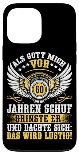 Als Gott mich vor 60 Jahren schuf 60. Geburtstagsfeier Hülle für iPhone 13 Pro Max Als Gott mich vor 60 Jahren schuf 60. Geburtstagsfeier Hülle für iPhone 13 Pro Max von Feier Party 60. Geburtstag Feiern Männer