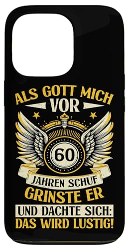 Als Gott mich vor 60 Jahren schuf 60. Geburtstagsfeier Hülle für iPhone 13 Pro Als Gott mich vor 60 Jahren schuf 60. Geburtstagsfeier Hülle für iPhone 13 Pro von Feier Party 60. Geburtstag Feiern Männer
