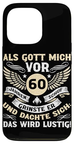 Als Gott mich vor 60 Jahren schuf 60. Geburtstagsfeier Hülle für iPhone 13 Pro Als Gott mich vor 60 Jahren schuf 60. Geburtstagsfeier Hülle für iPhone 13 Pro von Feier Party 60. Geburtstag Feiern Männer