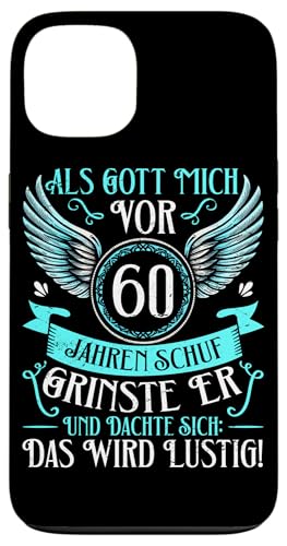 Als Gott mich vor 60 Jahren schuf 60. Geburtstagsfeier Hülle für iPhone 13 Als Gott mich vor 60 Jahren schuf 60. Geburtstagsfeier Hülle für iPhone 13 von Feier Party 60. Geburtstag Feiern Männer
