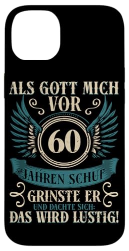 Als Gott mich vor 60 Jahren schuf 60. Geburtstagsfeier Hülle für iPhone 14 Plus Als Gott mich vor 60 Jahren schuf 60. Geburtstagsfeier Hülle für iPhone 14 Plus von Feier Party 60. Geburtstag Feiern Männer
