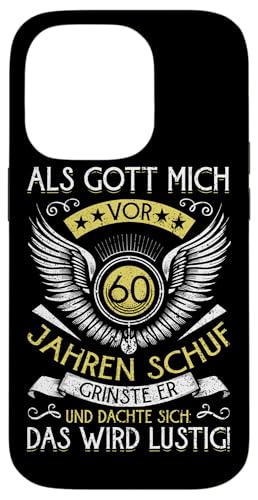 Als Gott mich vor 60 Jahren schuf 60. Geburtstagsfeier Hülle für iPhone 14 Pro Als Gott mich vor 60 Jahren schuf 60. Geburtstagsfeier Hülle für iPhone 14 Pro von Feier Party 60. Geburtstag Feiern Männer