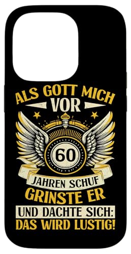 Als Gott mich vor 60 Jahren schuf 60. Geburtstagsfeier Hülle für iPhone 14 Pro Als Gott mich vor 60 Jahren schuf 60. Geburtstagsfeier Hülle für iPhone 14 Pro von Feier Party 60. Geburtstag Feiern Männer