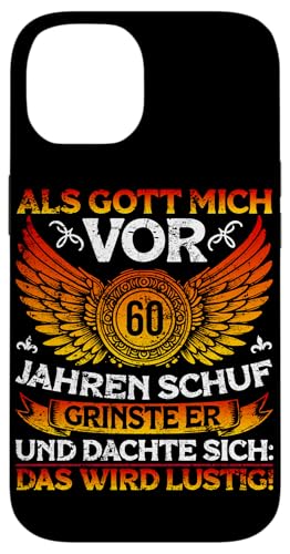 Als Gott mich vor 60 Jahren schuf 60. Geburtstagsfeier Hülle für iPhone 14 Als Gott mich vor 60 Jahren schuf 60. Geburtstagsfeier Hülle für iPhone 14 von Feier Party 60. Geburtstag Feiern Männer