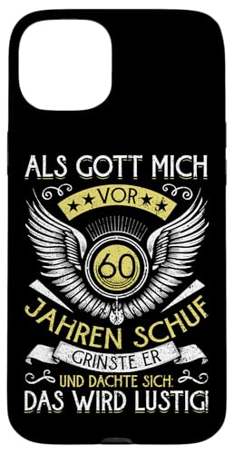 Als Gott mich vor 60 Jahren schuf 60. Geburtstagsfeier Hülle für iPhone 15 Plus Als Gott mich vor 60 Jahren schuf 60. Geburtstagsfeier Hülle für iPhone 15 Plus von Feier Party 60. Geburtstag Feiern Männer