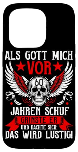 Als Gott mich vor 60 Jahren schuf 60. Geburtstagsfeier Hülle für iPhone 15 Pro Als Gott mich vor 60 Jahren schuf 60. Geburtstagsfeier Hülle für iPhone 15 Pro von Feier Party 60. Geburtstag Feiern Männer