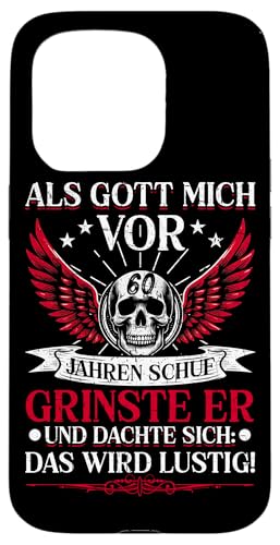 Als Gott mich vor 60 Jahren schuf 60. Geburtstagsfeier Hülle für iPhone 15 Pro Als Gott mich vor 60 Jahren schuf 60. Geburtstagsfeier Hülle für iPhone 15 Pro von Feier Party 60. Geburtstag Feiern Männer
