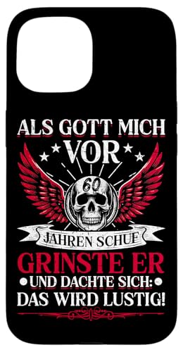 Als Gott mich vor 60 Jahren schuf 60. Geburtstagsfeier Hülle für iPhone 15 Als Gott mich vor 60 Jahren schuf 60. Geburtstagsfeier Hülle für iPhone 15 von Feier Party 60. Geburtstag Feiern Männer