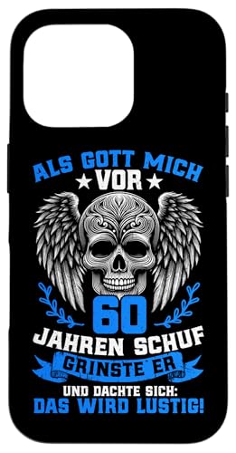 Als Gott mich vor 60 Jahren schuf 60. Geburtstagsfeier Hülle für iPhone 16 Pro Als Gott mich vor 60 Jahren schuf 60. Geburtstagsfeier Hülle für iPhone 16 Pro von Feier Party 60. Geburtstag Feiern Männer