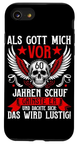 Als Gott mich vor 60 Jahren schuf 60. Geburtstagsfeier Hülle für iPhone SE (2020) / 7 / 8 von Feier Party 60. Geburtstag Feiern Männer