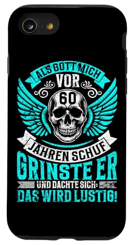 Als Gott mich vor 60 Jahren schuf 60. Geburtstagsfeier Hülle für iPhone SE (2020) / 7 / 8 von Feier Party 60. Geburtstag Feiern Männer