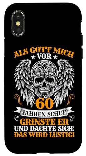 Als Gott mich vor 60 Jahren schuf 60. Geburtstagsfeier Hülle für iPhone X/XS Als Gott mich vor 60 Jahren schuf 60. Geburtstagsfeier Hülle für iPhone X/XS von Feier Party 60. Geburtstag Feiern Männer