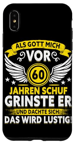 Als Gott mich vor 60 Jahren schuf 60. Geburtstagsfeier Hülle für iPhone XS Max Als Gott mich vor 60 Jahren schuf 60. Geburtstagsfeier Hülle für iPhone XS Max von Feier Party 60. Geburtstag Feiern Männer