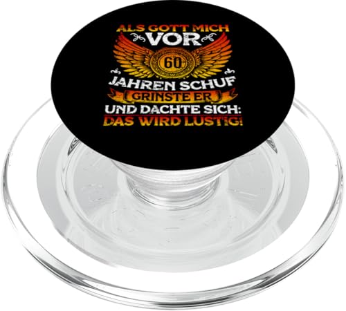 Als Gott mich vor 60 Jahren schuf 60. Geburtstagsfeier PopSockets PopGrip für MagSafe Als Gott mich vor 60 Jahren schuf 60. Geburtstagsfeier PopSockets PopGrip für MagSafe von Feier Party 60. Geburtstag Feiern Männer