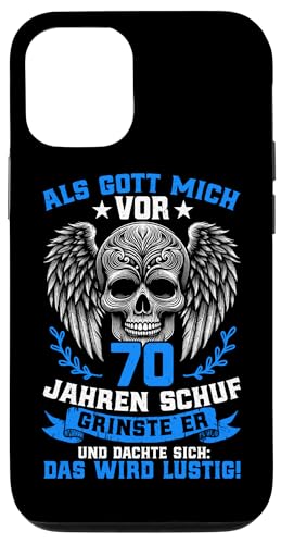 Als Gott mich vor 70 Jahren schuf 70. Geburtstagsfeier Hülle für iPhone 12/12 Pro Als Gott mich vor 70 Jahren schuf 70. Geburtstagsfeier Hülle für iPhone 12/12 Pro von Feier Party 70. Geburtstag Feiern Männer