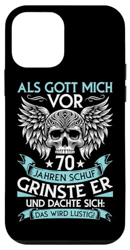 Als Gott mich vor 70 Jahren schuf 70. Geburtstagsfeier Hülle für iPhone 12 mini Als Gott mich vor 70 Jahren schuf 70. Geburtstagsfeier Hülle für iPhone 12 mini von Feier Party 70. Geburtstag Feiern Männer