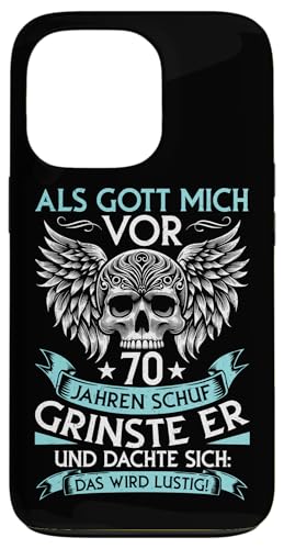 Als Gott mich vor 70 Jahren schuf 70. Geburtstagsfeier Hülle für iPhone 13 Pro Als Gott mich vor 70 Jahren schuf 70. Geburtstagsfeier Hülle für iPhone 13 Pro von Feier Party 70. Geburtstag Feiern Männer